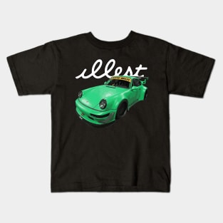 RWB 911 0964 TURBO ILLEST WIDEBODY high performance sports car German automobile STANCED FATLACE HELLAFLUSH Kids T-Shirt